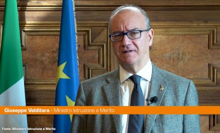 Scuola, Valditara "Impegno per diffondere i valori dello sport"