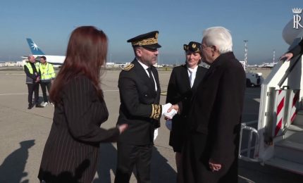 Mattarella &egrave; giunto a Marsiglia