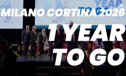 One Year to Go, tra un anno al via le Olimpiadi Milano-Cortina 2026
