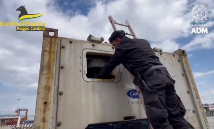 Sequestrati oltre 780 chili di cocaina nel porto di Gioia Tauro