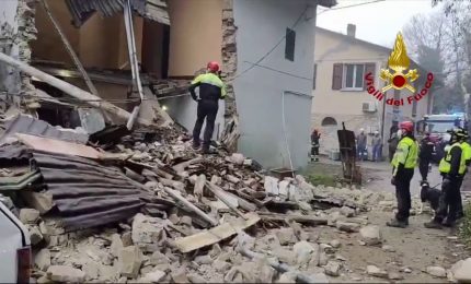 Crolla canonica nel Bolognese, le immagini