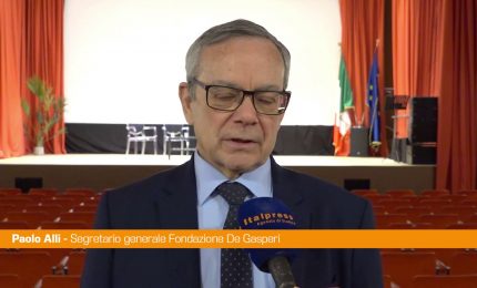 De Gasperi, Alli "Se fosse in vita vedrebbe un'Europa in cammino"