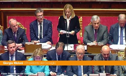 Meloni "Sostegno all'Ucraina mai in discussione, siamo con Mattarella"