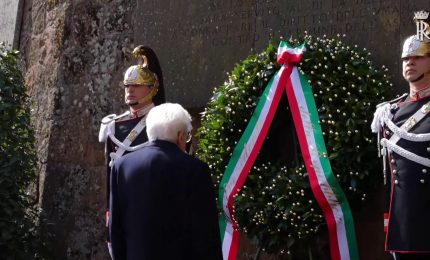 Mattarella all'81&deg; anniversario dell'eccidio delle Fosse Ardeatine