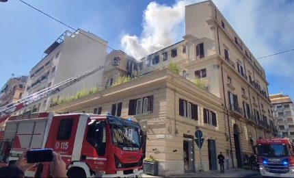 Incendio in un appartamento a Palermo