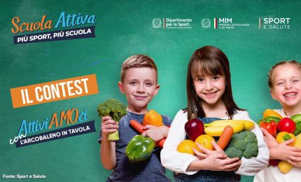 Sport e Salute, al via contest"Attiviamoci con l'arcobaleno in tavola"