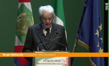 25 aprile, Mattarella "&Egrave; sempre tempo di Resistenza"