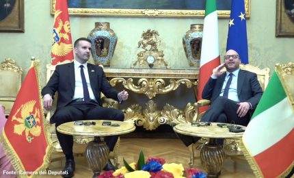 Fontana riceve il premier montenegrino Spajic a Montecitorio