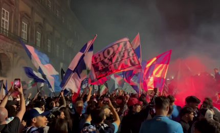Napoli campione d'Italia, citt&agrave; in festa fino all'alba