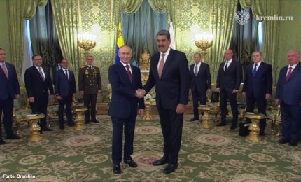 Putin riceve il presidente del Venezuela Maduro, focus su cooperazione