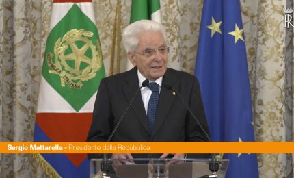 Mattarella "Si affacciano fantasmi di un passato di conflitti"