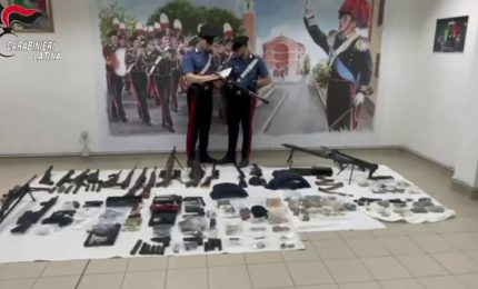 Droga, contanti e un arsenale, arrestato uno spagnolo ad Aprilia