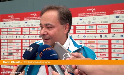 Europei scherma,Chiad&ograve; "Giornata non semplice,gestito bene la squadra"