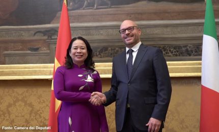Fontana riceve a Montecitorio la vice presidente del Vietnam