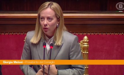Meloni "La penso come antichi romani, se vuoi pace prepara guerra"