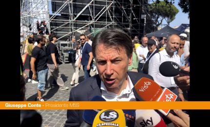 Corteo per Gaza, Conte "Cittadini stanchi di un governo immobile"