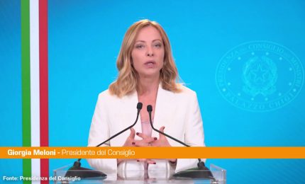 Meloni "Fondamentale investire nelle politiche di prevenzione"