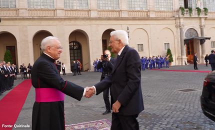 Mattarella in Vaticano per l'incontro con Papa Leone XIV