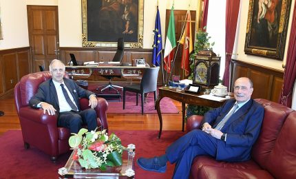Schifani riceve il presidente del Cga De Francisco
