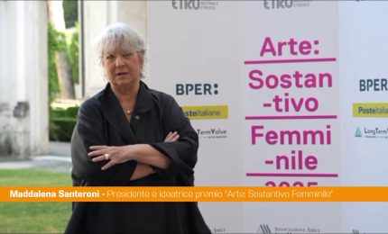 Premio "Arte: Sostantivo Femminile", Santeroni "Donne vanno sostenute"