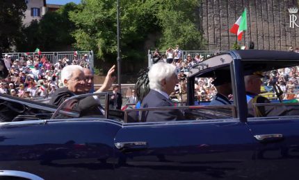 2 Giugno, Mattarella alla parata militare ai Fori Imperiali
