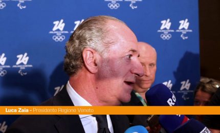 Milano-Cortina, Zaia "Aver visto le medaglie &egrave; stata un'emozione"