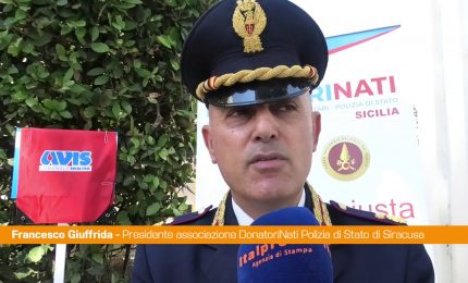 Siracusa, la Polizia di Stato sostiene la donazione di sangue
