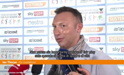 Premio Fair Play, Thorpe "Campione chi ispira le persone in futuro"