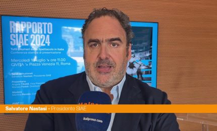 Rapporto SIAE,Nastasi "Situazione florida per lo spettacolo in Italia"