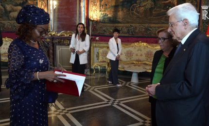 Mattarella riceve nuovi ambasciatori per lettere credenziali