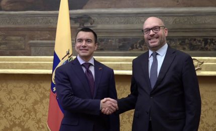 Fontana riceve il presidente della Repubblica dell'Ecuador