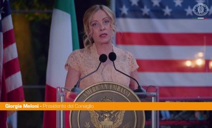 Meloni "Italia-Usa nazioni sorelle, su dossier parliamo stessa lingua"