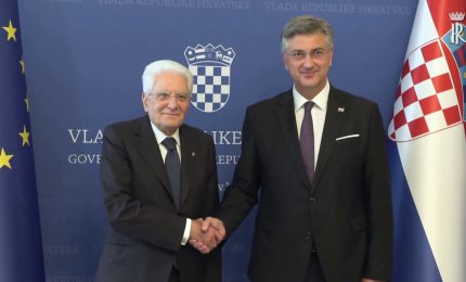 Mattarella incontra Plenkovic "Crescita costante dell'amicizia"