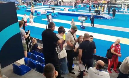 Protesta anti-russa ai Mondiali di scherma a Tbilisi