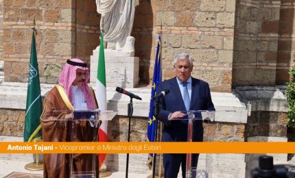 M.O. Tajani "Al lavoro con Arabia Saudita per soluzione a due stati"