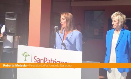 Metsola a San Patrignano "Lotta a dipendenze tra le sfide pi&ugrave; urgenti"