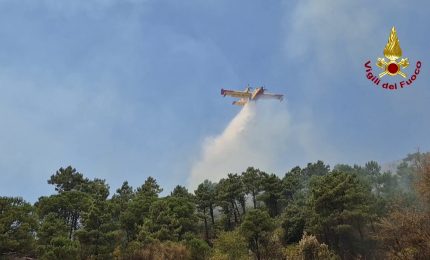 Incendio sul Vesuvio, proseguono le operazioni di spegnimento