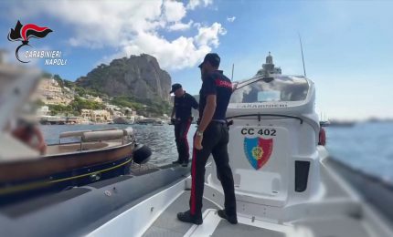 Violazioni al codice della navigazione, 17 contravvenzioni a Capri