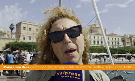 Flotilla parte da Siracusa per Gaza, Delia "Speriamo niente attacchi"
