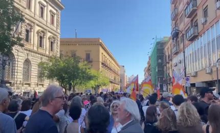 Manifestazione pro Palestina a Palermo, le immagini