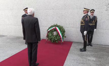 Lubiana, Mattarella al Monumento ai Caduti di tutte le guerre
