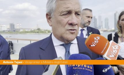 Tajani "Favorevoli a riconoscere Stato di Palestina, ma senza Hamas"