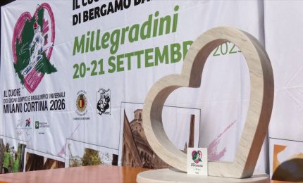 "Cuori Olimpici" fa tappa a Bergamo con la "Millegradini"