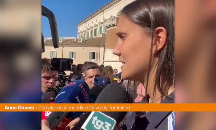 Azzurri del volley campioni del mondo al Quirinale,Danesi "Orgogliosi"