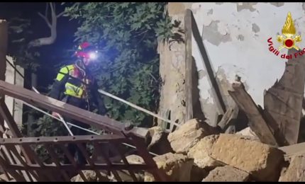 Crolla palazzina a Bagheria: nessun ferito, era disabitata