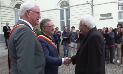 Mattarella a Bruges, ultima tappa della visita di Stato in Belgio