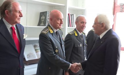 Mattarella a cerimonia Gruppo sciatori &ldquo;Fiamme gialle&rdquo; e Soccorso alpino Gdf