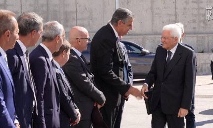 Mattarella all'inaugurazione della Space Smart Factory a Roma