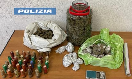 Sequestro di droga e munizioni a Catania, erano nascoste sul tetto di uno stabile del quartiere Villaggio Zia Lisa
