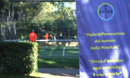 Tumore prostata, con Bayer la prevenzione sul campo da padel